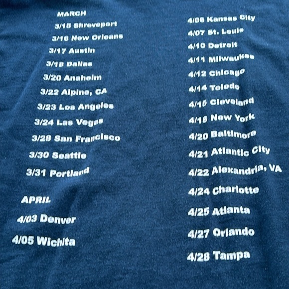 Kenny Wayne Shepherd Concert tee from The Legends Tour.  Size Large. - Picture 6 of 6